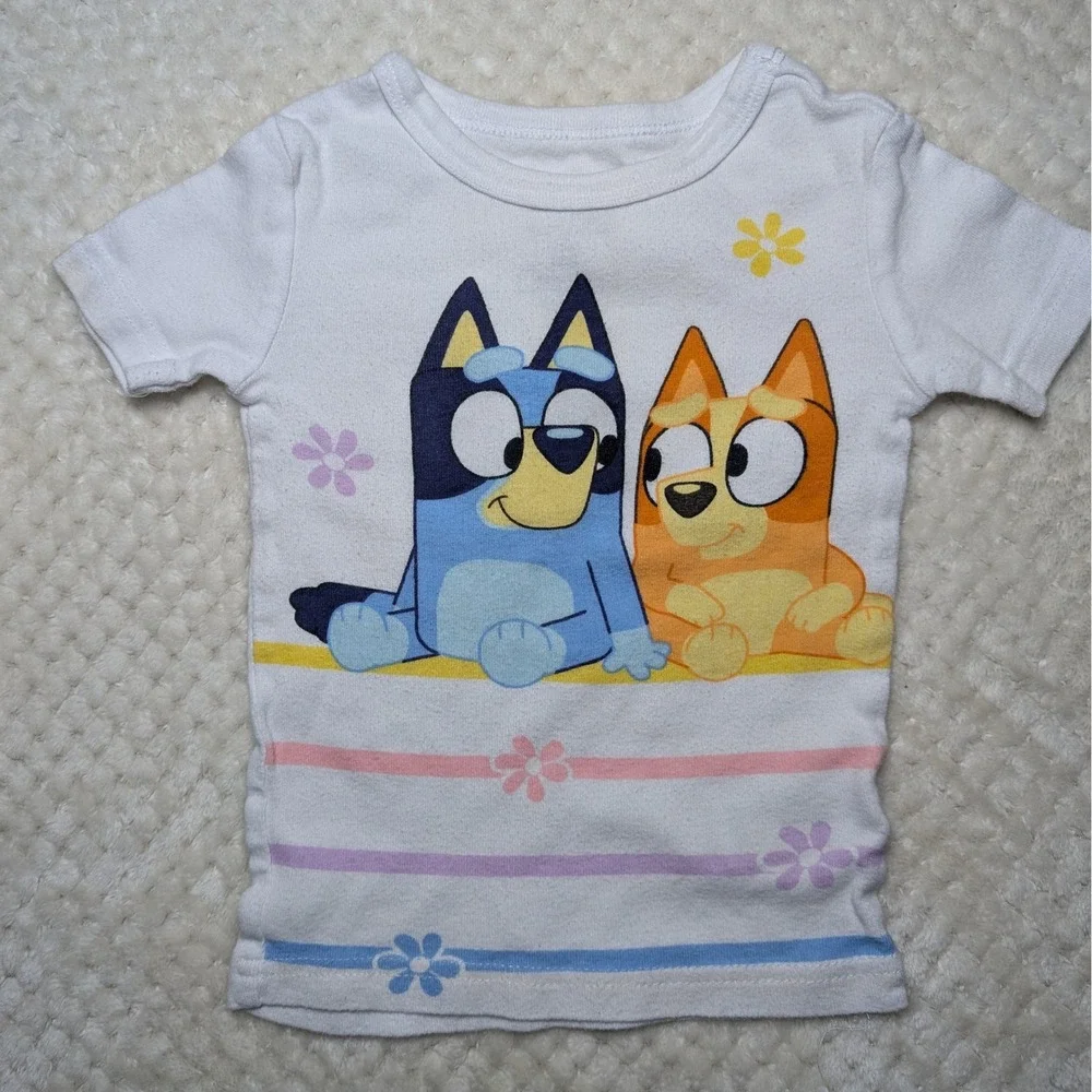Bluey 2-Piece Pajama Set Short Sleeve‎ Top & Pants Size 3T